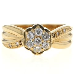 タサキ TASAKI フラワー リング ダイヤモンド 0.30ct 約10号 - メルカリ