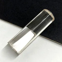 水晶 印材 楕円 11x14mm 4.5cm 宝石印鑑 貴石 天然石 ルース 材料 お守り パワーストーン 【中古】【ネコポス配送】