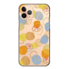 Google Pixel 6a ケース カバー グーグルピクセル6A スマホケース ハードケース 北欧 おしゃれ 大人 かわいい フルーツ みかん レモン いちご りんご リンゴ 透明 カラー02