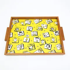 スヌーピー ウッドトレー パーティー お盆 食器 PEANUTS 75th 日本製 SNOOPY