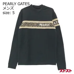 サイズ：1 PEARLY GATES パーリーゲイツ  スウェット トレーナー レオパード ヒョウ柄 ブラック系 [240101413708] ゴルフウェア レディース ストスト サイズ：1 PEARLY GATES パーリーゲイツ スウェット トレーナー
