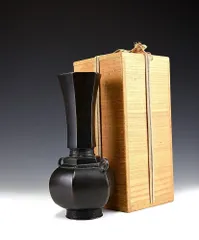 いけばな　池坊 古流　小原流　唐銅花瓶　高さ25cm 銅花器　花瓶　華道具 いけばな 池坊 古流 小原流 唐銅花瓶 高さ25cm 銅花器 花瓶 華