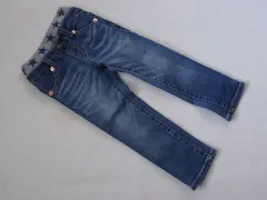 ダブルB double-b ミキハウス miki house アウトレット 子供服 男の子 100cm ジーンズ デニム パンツ ロング丈 青 春 夏 秋 冬 ★3 ボトムス ズボン ボーイズ 男児 キッズ 【中古】 ユーズド こども