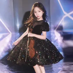 ドレス 発表会 キラキラ ドレス フォーマル  女の子 フォーマル 子供 ドレス 女の子 キッズ ピアノ ワンピース パーディー ドレス 上品 エレガント ジュニア ドレスyisha12