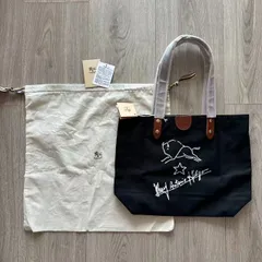 IL BISONTE イルビゾンテ トートバッグ バッグ カバン サインプリント レザー&キャンバス トート