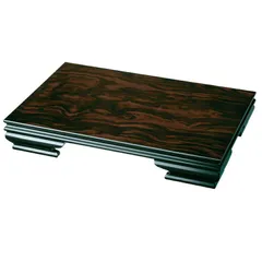 紀州塗り 花台 みやび 18号 黒檀調 和風 和室 おしゃれ 木目 インテリア 日本製 アンティーク調 リビング 床の間 玄関 レトロ フラワースタンド