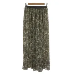 スピック&スパン Spick&Span フレアスカート ロング ペイズリー 36 ブラック アイボリー 19-060-200-3050-2-0 /NQ