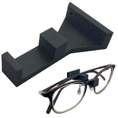 AllBright 壁掛けメガネスタンド 壁掛け 穴が目立ちにくい 寝室 眼鏡 収納 賃貸 石膏ボード メガネホルダー 眼鏡置き サングラス ディスプレイ 展示 1本用