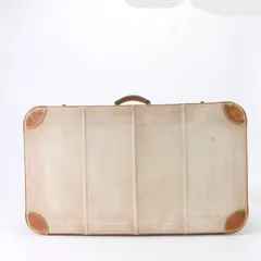 エルメス レザー キャンバス ベージュ トランク ハードケース ボストン バッグ スーツケース 出張 旅行 本革 メンズ EHM T3-10【中古】のサムネイル