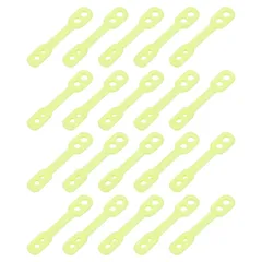 uxcell 洋服ハンガー 防風 プラスチック ストリップ フック 滑り止め 防風 固定バックル 落下防止ストリップ ハンガー固定 屋外 屋内用 緑 20個