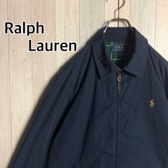 POLO RALPH LAUREN ポロ ラルフローレン ジップジャケット コットン ネイビー M 中綿 ハリントン スウィングトップ ブルゾン