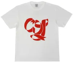 【中古】衣類 CDJ2022 リボンロゴTシャツ ホワイト Lサイズ 「CUE DREAM JAM-BOREE 2022」