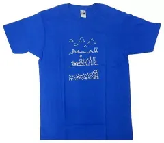 【中古】衣類 安田章大 Tシャツ ブルー Lサイズ 「舞台 忘れてもらえないの歌」