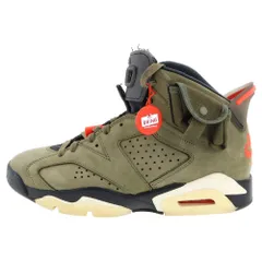 NIKE (ナイキ) ×Travis Scott AIR JORDAN 6 RETRO SP トラビススコット エアジョーダン6レトロスニーカー カーキ CN1084-200 US8/26cm