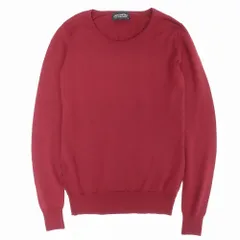JOHN SMEDLEY ジョンスメドレー 英国製 メリノウール ニット セーター 長袖 クルーネック トップス S ボルドー レディース 【中古】