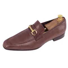 サルヴァトーレ フェラガモ Salvatore Ferragamo ローファー ビジネスシューズ ガンチーニ金具 カーフレザー 革靴 メンズ イタリア製 8EE(26cm相当) ブラウンのサムネイル