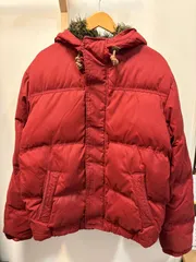 ◆Abercrombie＆Fitch アバクロンビー＆フィッチ ダウンジャケット Mサイズ 赤 中古◆5806