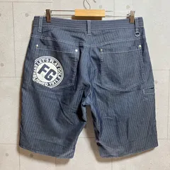 FILA GOLF フィラ ゴルフ ウェア ストライプ ハーフパンツ ショートパンツ ショーツ ストレッチ L相当 ネイビー メンズ SG314-29