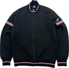 80s NIKE ビンテージ ナイキ ブラック ピンク ジャージ トラックジャケット L ユニセックス スポーツ ストリート アメカジ 古着■S3997