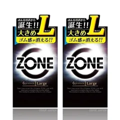 ZONE ゾーン コンドーム Lサイズ 大きめ 6個入り ×2箱セット（ラージサイズ）のサムネイル