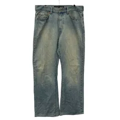 GUESS デニムパンツ W32 ライトブルー ゲス ジップアップ ブラジル製 ブーツカット アメカジ ジーンズ 古着卸 アメリカ仕入 2507-650のサムネイル