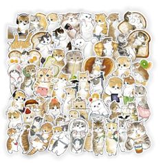 猫 ねこ ネコちゃん ステッカーシール ５０枚セット