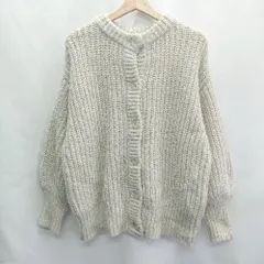 ◇ DISCOAT ディスコート 長袖 ニットカーディガン サイズF グレー系 レディース E  【1407180022331】
