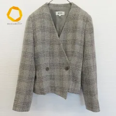 ブラックラベル⭐️ジョルジョアルマーニ ノーカラーロングジャケット⭐️ undefined