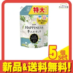 レノアハピネス 夢ふわタッチ 上品で心地よいホワイトティーの香り 720mL (詰め替え用) 5個セット まとめ売り