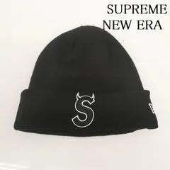 Supreme ニット帽 黒　22AW Sロゴ　ビーニー　黒　ツノ Supreme シュプリーム 2022AW New Era S Logo Beanie ニューエラ