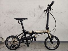 ■ 【　西濃運輸 発送のみ　】 良品!! DAHON K3 2022頃 142-180cm ダホン 折り畳み自転車 ３段変速 シャンパン×ブラック