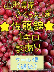 山形県産さくらんぼ「佐藤錦」１Kg 訳あり【クール便 送込】