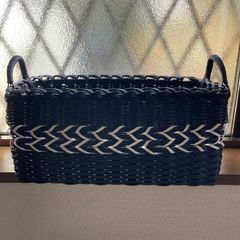 かごバスケット　小物入れ　パンかご　スリッパ　クラフトバンド