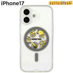 미니언 iPhone17 케이스 클리어 반투명 magsafe 미니언즈 밥 팀 스마트폰 커버 에어 쿠션 하이브리드 내충격 iPhone 아이폰 매트 클리어 머그 세이프 [유 패킷으로 7 영업일 이내 발송]