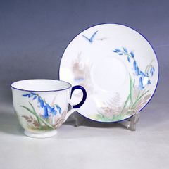 Shelley シェリー カップ＆ソーサー ブルーカンパニュラ 丸カップ 訳あり
