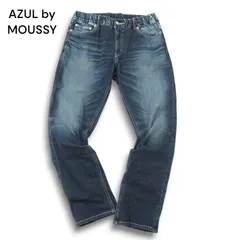 AZUL by MOUSSY アズール マウジー USED加工★ ストレッチ スリム デニム パンツ ジーンズ Sz.M メンズ