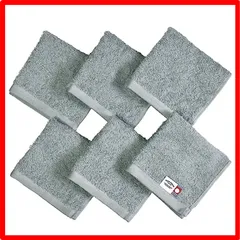 【匿名配送】グレー_ハンカチタオル(約23×25cm) 6枚組 トランパラン 今治タオル ハンカチタオル 6枚セット 今治認定マーク付き 日本製 速乾 吸水 薄