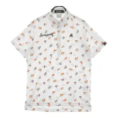 サイズ：L LE COQ GOLF ルコックゴルフ  半袖 ポロシャツ 総柄 ホワイト系 [240101430131] ゴルフウェア メンズ ストスト