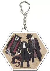 【中古】キーホルダー・マスコット(キャラクター) 09.芥川龍之介＆中原中也＆森鴎外 グラフアートデコル アクリルキーホルダー 「文豪ストレイドッグス DEAD APPLE」
