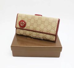 新品未使用】GUCCI GG キャンバス 長財布 RED エナメル 箱付き - メルカリ