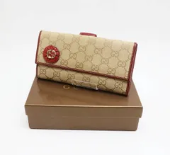 2025年最新】gucci 長財布 ホック レッドの人気アイテム - メルカリ