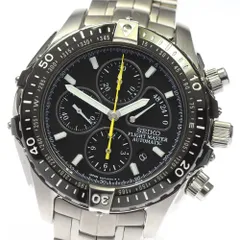 美品✨ SEIKO ANA 限定 フライトマスター クロノグラフ デイト 稼働品 セイコーSEIKO クロノグラフフライトパイロット腕時計メンズ