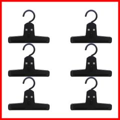 【人気商品】【在庫処分】【特価商品】【在庫セール】【特別セール】シンコハンガー モノクローゼット ボトムス用ハンガー イージークリッパー 6本組 ブラック 20×16.5×3.5