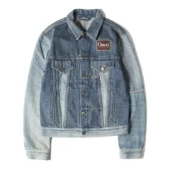 GUCCI グッチ ジャケット サイズ:48 ヴィンテージ加工 ロゴパッチ パッチワーク デニム トラッカー ジャケット 623228 XDA8J アウター ブルゾン インディゴ ブルー イタリア製【メンズ】のサムネイル
