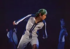 【中古】生写真(男性) 木村達成(海堂薫)/横型・ライブフォト・膝上・ジャージ白.青・キャラクターショット/ミュージカルテニスの王子様2ndシーズン 「ミュージカル『テニスの王子様』青学vs比嘉」追加生写真