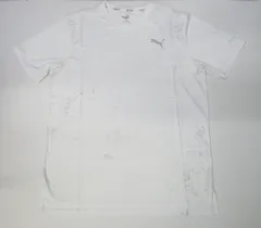PUMA プーマ 520635 ランニング ジョギング グラフィック 半袖 Tシャツ ホワイト M