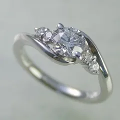 2024年最新】婚約指輪 プラチナ ダイヤモンド ダイヤ リング 0.3ct