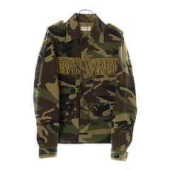 SAINT LAURENT PARIS (サンローランパリ) 15SS カモフラージュ柄ミリタリージャケット カーキ 377634 Y744Hのサムネイル