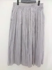 ◇ nano universe ナノユニバース ロング ギャザー スカート サイズ縦L 横XL+ グレー系 レディース  【1202230004868】