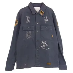 NEIGHBORHOOD ネイバーフッド 112SPHNH-SHM02 ワッペン プリント ミリタリー ジャケット ブルー系 S【中古】のサムネイル